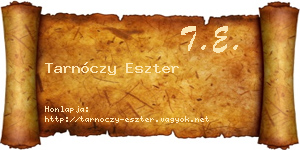 Tarnóczy Eszter névjegykártya